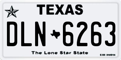 TX license plate DLN6263