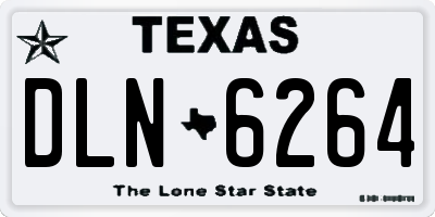 TX license plate DLN6264