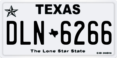TX license plate DLN6266