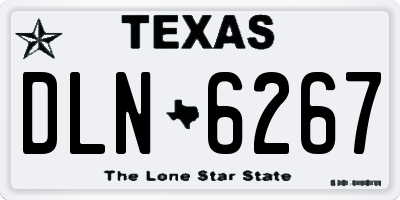 TX license plate DLN6267