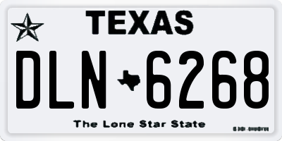 TX license plate DLN6268