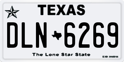 TX license plate DLN6269