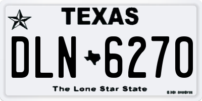 TX license plate DLN6270