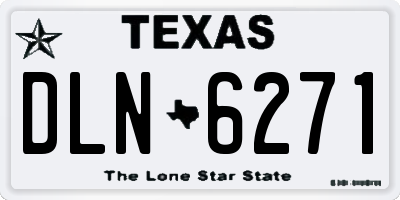 TX license plate DLN6271
