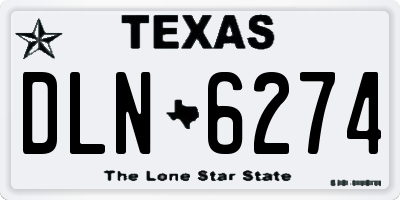 TX license plate DLN6274