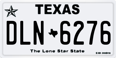 TX license plate DLN6276