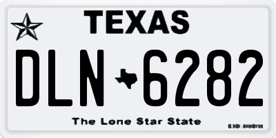 TX license plate DLN6282