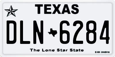 TX license plate DLN6284