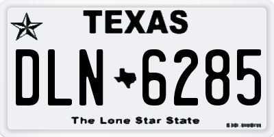 TX license plate DLN6285