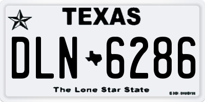 TX license plate DLN6286