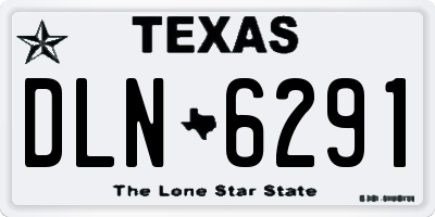 TX license plate DLN6291