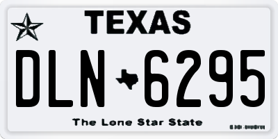 TX license plate DLN6295