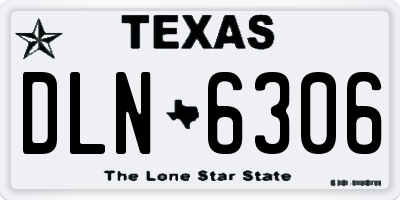 TX license plate DLN6306