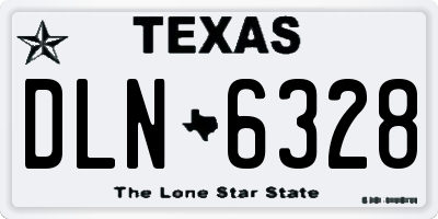 TX license plate DLN6328