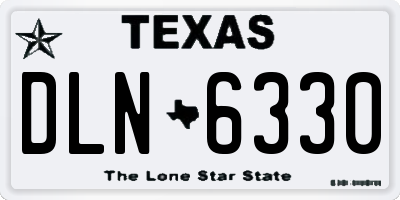 TX license plate DLN6330