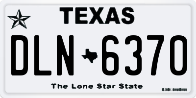 TX license plate DLN6370