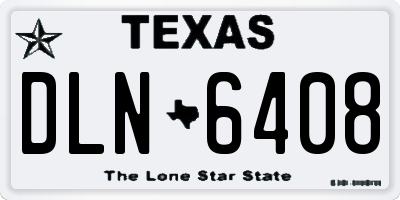 TX license plate DLN6408