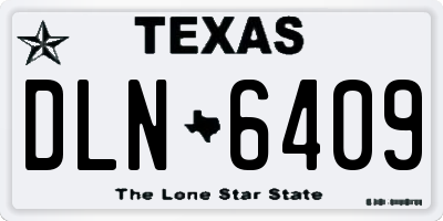 TX license plate DLN6409