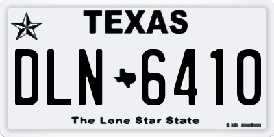 TX license plate DLN6410
