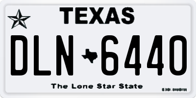 TX license plate DLN6440