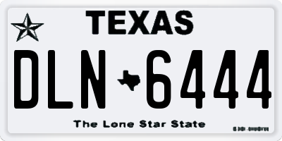 TX license plate DLN6444