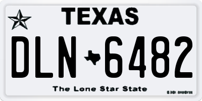 TX license plate DLN6482