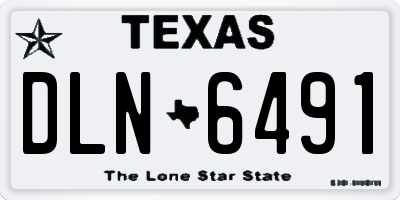 TX license plate DLN6491