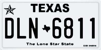 TX license plate DLN6811