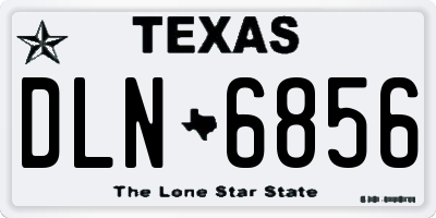 TX license plate DLN6856