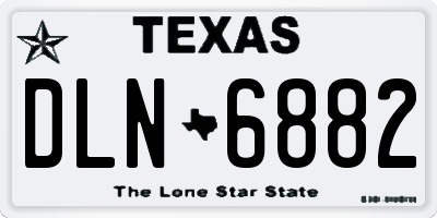 TX license plate DLN6882