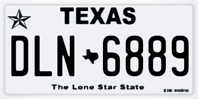 TX license plate DLN6889