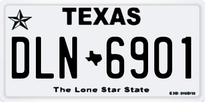 TX license plate DLN6901