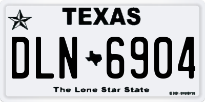 TX license plate DLN6904