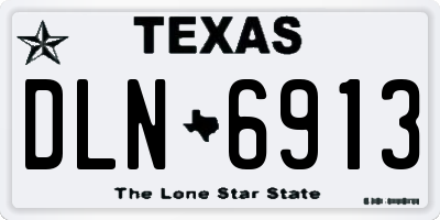TX license plate DLN6913