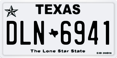 TX license plate DLN6941