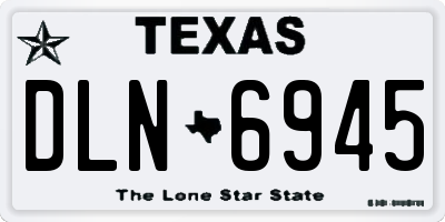 TX license plate DLN6945