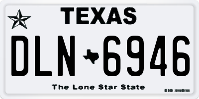 TX license plate DLN6946