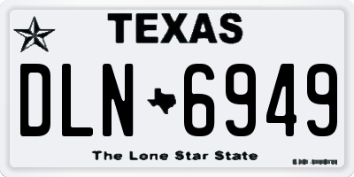 TX license plate DLN6949