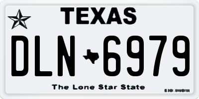 TX license plate DLN6979