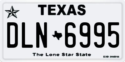 TX license plate DLN6995