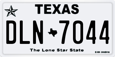 TX license plate DLN7044