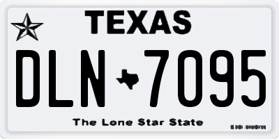 TX license plate DLN7095