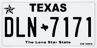 TX license plate DLN7171