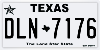 TX license plate DLN7176