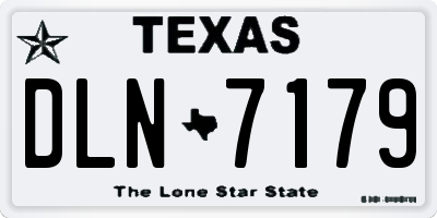 TX license plate DLN7179