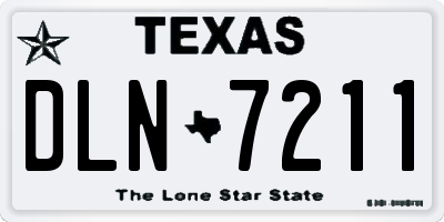 TX license plate DLN7211