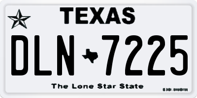 TX license plate DLN7225