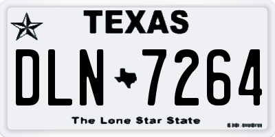 TX license plate DLN7264