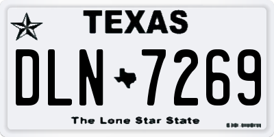 TX license plate DLN7269