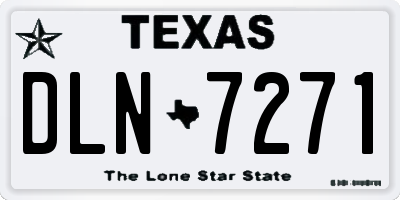 TX license plate DLN7271